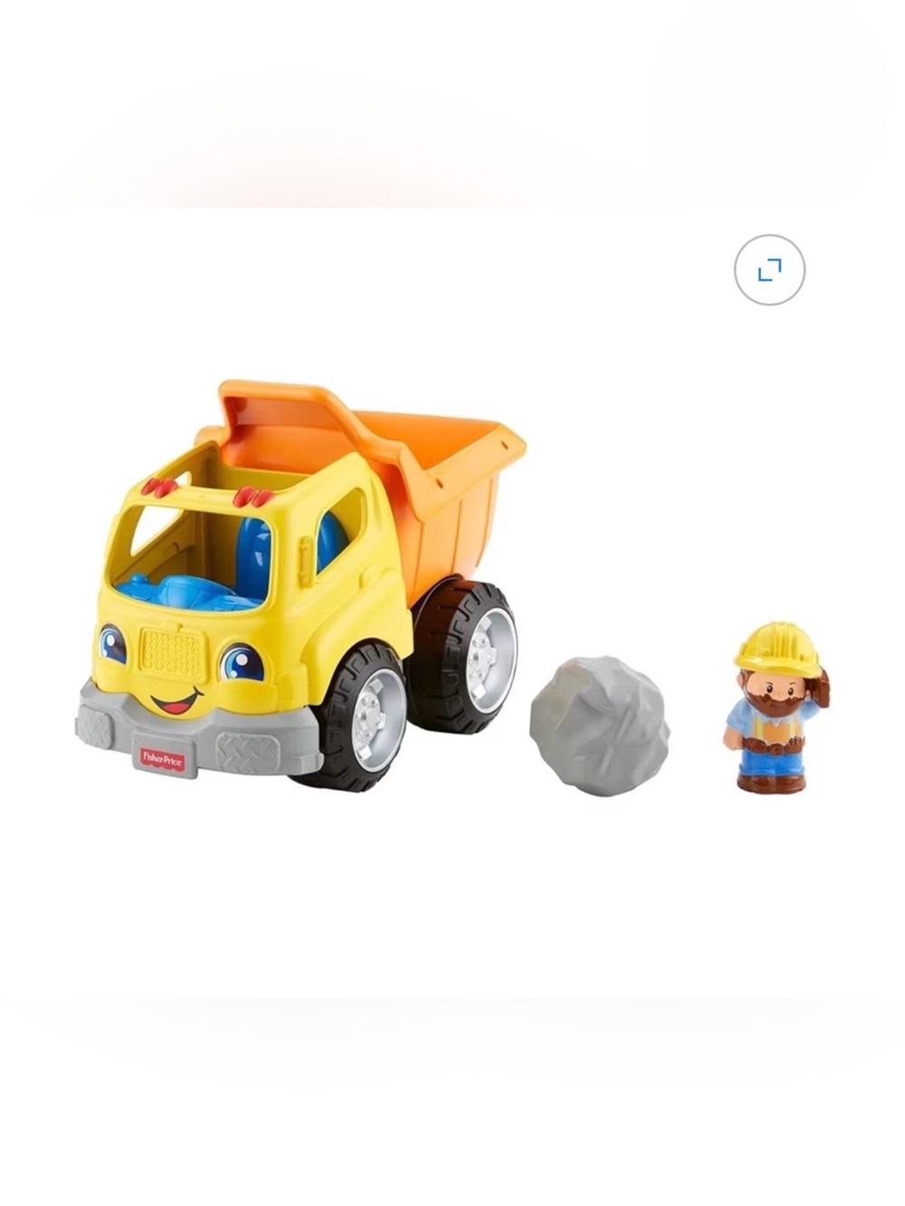 Fisher-Price Yellow and Orange Dump Truck with Play Figure
